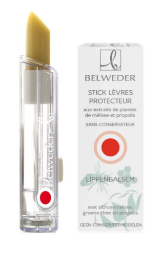 Belweder, balzam za ustnice z meliso, zelenim čajem in propolisom, 3,5 g Belweder, balzam za ustnice z meliso, zelenim čajem in propolisom, 3,5 g
