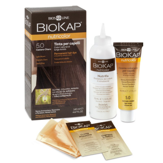Biokap Nutricolor 5.06 muškatni oreh, barva za lase, 140 ml Biokap Nutricolor 5.06 muškatni oreh, barva za lase, 140 ml