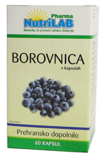Nutrilab Borovnica, 60 kapsul Nutrilab Borovnica, 60 kapsul