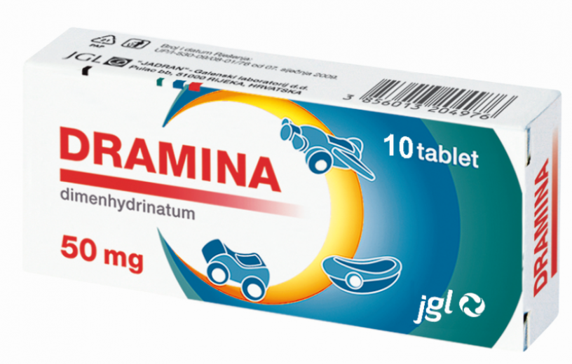 Dramina 50 mg, 10 tablet Dramina 50 mg, 10 tablet