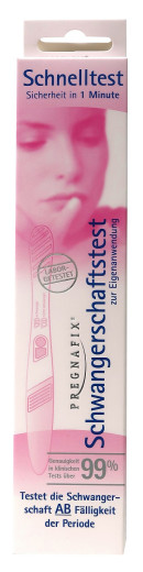 Pregnafix, test za hitro ugotavljanje nosečnosti, 1 kos Pregnafix, test za hitro ugotavljanje nosečnosti, 1 kos