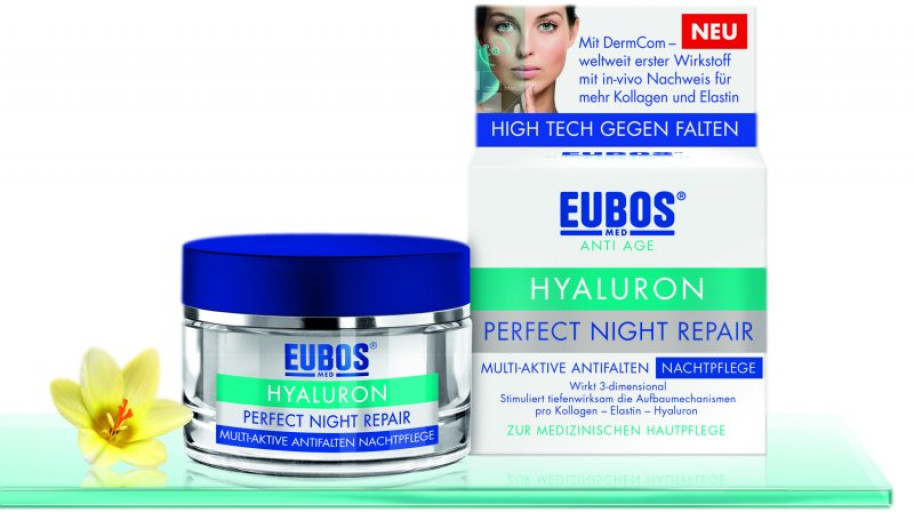 Eubos Anti-age hyaluron perfect night repair, nočna krema proti gubam, 50 ml