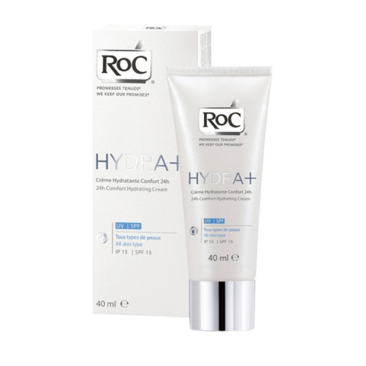 RoC Hydra+ 24h, vlažilna krema za vse tipe kože - ZF 15, 40 ml
