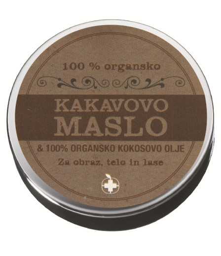 100 % organsko kakavovo maslo s kokosovim oljem, 100 ml 100 % organsko kakavovo maslo s kokosovim oljem, 100 ml