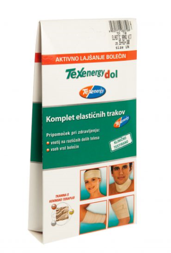 Texenergy, komplet elastičnih trakov, 3 trakovi Texenergy, komplet elastičnih trakov, 3 trakovi