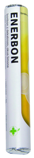Enerbon, bonbon z dekstrozo, okus limone, 18 bonbonov