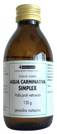 Aqua carminativa simplex, peroralna raztopina, 150 g Aqua carminativa simplex, peroralna raztopina, 150 g