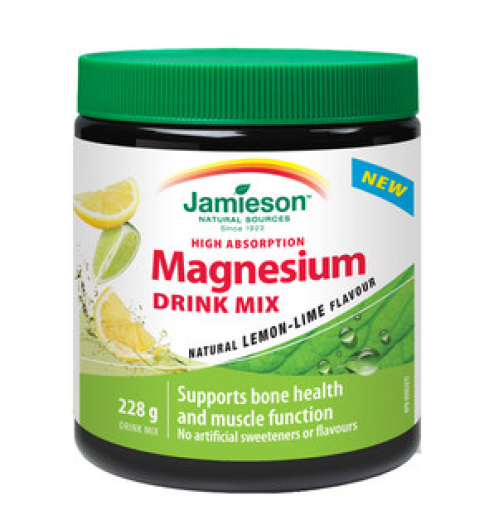 Jamieson Magnezij, prašek za pripravo napitka z okusom limone in limete, 228 g Jamieson Magnezij, prašek za pripravo napitka z okusom limone in limete, 228 g