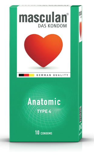 Masculan Anatomsko oblikovan, preservativi, 10 kosov