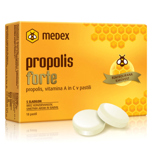 Medex Propolis forte, 18 pastil Medex Propolis forte, 18 pastil