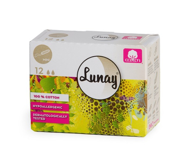 Lunay higienski tampon mini, 12 tamponov Lunay higienski tampon mini, 12 tamponov