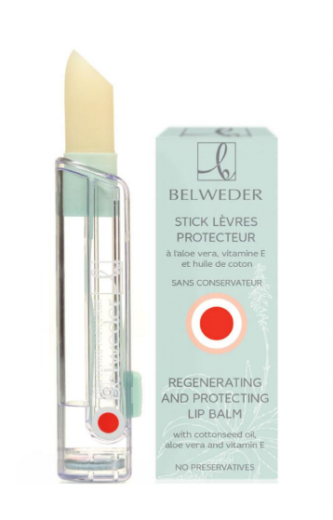 Belweder, balzam za ustnice z bombaževim oljem, Aloe vero in vitaminom E, 3,5 g Belweder, balzam za ustnice z bombaževim oljem, Aloe vero in vitaminom E, 3,5 g