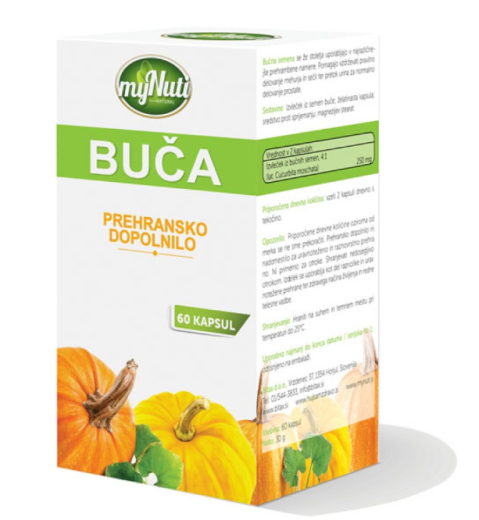 MyNuti Buča, 60 kapsul MyNuti Buča, 60 kapsul