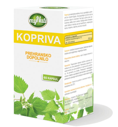 MyNuti Kopriva, 60 kapsul MyNuti Kopriva, 60 kapsul