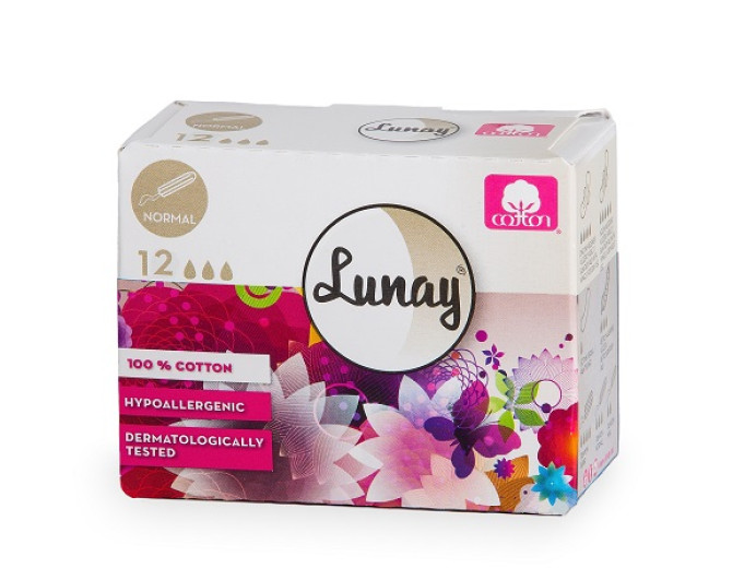 Lunay higienski tampon normal, 12 tamponov Lunay higienski tampon normal, 12 tamponov