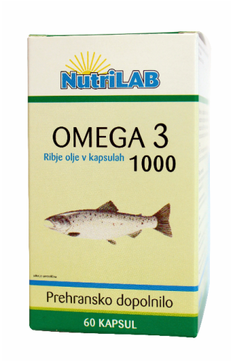 Nutrilab Omega 3 1000 mg, 60 kapsul Nutrilab Omega 3 1000 mg, 60 kapsul