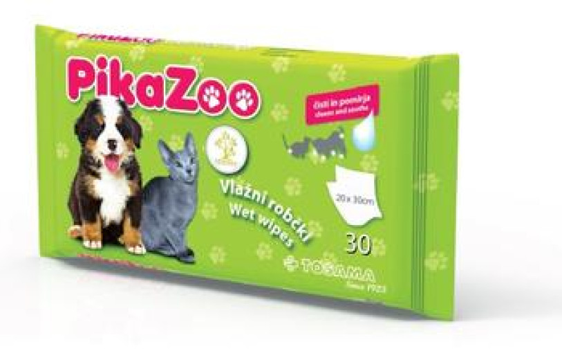 PikaZoo, vlažni robčki Bath tea tree, 20 x 30 cm, 30 kosov