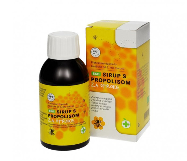 EKO Sirup s propolisom za otroke, 150 ml EKO Sirup s propolisom za otroke, 150 ml