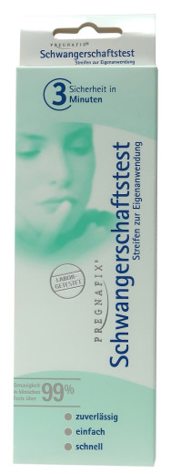 Pregnafix, test za ugotavljanje nosečnosti s trakovi, 1 kos