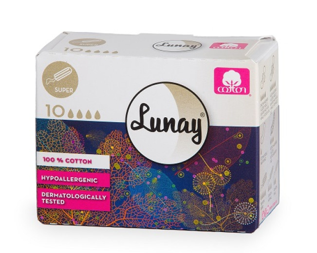 Lunay higienski tampon super, 10 tamponov Lunay higienski tampon super, 10 tamponov