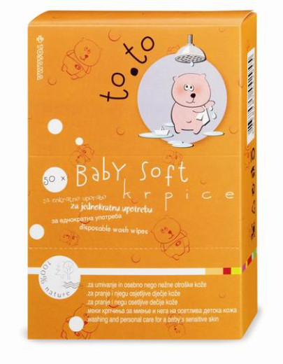 To.To Baby Soft krpice za umivanje, 50 kosov To.To Baby Soft krpice za umivanje, 50 kosov