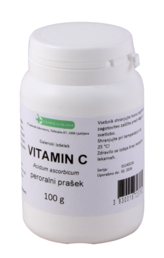 Vitamin C, peroralni prašek, 100 g Vitamin C, peroralni prašek, 100 g