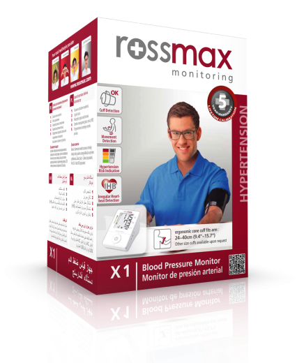 Rossmax X1 merilnik krvnega tlaka, 1 merilnik Rossmax X1 merilnik krvnega tlaka, 1 merilnik