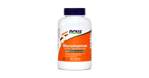 NOW Glukomanan 575 mg, 180 kapsul - Spletna Lekarna Ljubljana