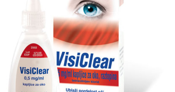 Visiclear Rpd VisiClear 0,5 mg/ml, kapljice za oko, 15 ml - Spletna Lekarna Ljubljana