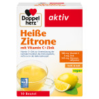 Doppelherz Aktiv Limona + vitamin C + cink, vroči napitek, 10 vrečk