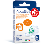 Pic Aquabloc obliž antibakterijski Mix, 20 obližev
