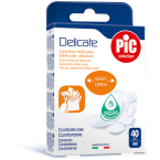 Pic Delicate antibakterijski obliž Mix, 40 obližev