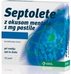 Septolete 1 mg z okusom mentola, 30 pastil