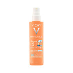 Vichy Capital Soleil otroški fluid v pršilu - ZF50+, 200 ml