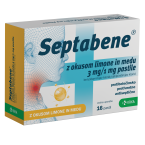 Septabene z okusom limone in medu 3 mg/1 mg, 16 pastil