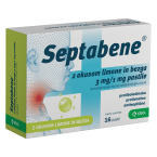 Septabene z okusom limone in bezga 3 mg/1 mg, 16 pastil