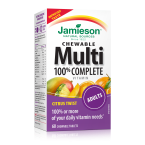 Jamieson Multivitamini in Minerali za odrasle s sladili, 60 žvečljivih tablet