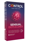 Control preservativi Sens Dots/Lines, 6 kondomov