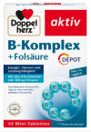 Doppelherz Aktiv Vitamini B-kompleks + folna kislina Depot, 45 tablet