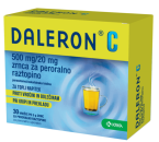 Daleron C 500 mg/20 mg, zrnca za peroralno raztopino, 30 vrečk