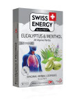 Swiss Energy Intensive zeliščne pastile z 20-mi zelišči, evkaliptom in mentolom, 12 pastil