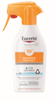 Eucerin Sun Sensitive Protect pršilo za zaščito otroške kože - ZF 50+, 300 ml