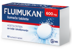 Fluimukan 600 mg, 10 šumečih tablet