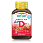 Jamieson Vitamin D3, bonboni za otroke z okusom jagode, 100 bonbonov