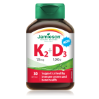 Jamieson Vitamin K2 120 µg + D3 1.000 I.E., 30 kapsul