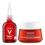 Vichy Liftactiv protokol proti gubam in hiperpigmentaciji (serum in dnevna nega), 30 ml + 50 ml