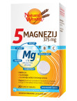 Natural Wealth 5 Magnezij 375 mg + B + C,  20 šumečih tablet
