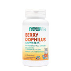 Now Berry Dophilus mlečnokislinske bakterije za otroke, 60 žvečljivih tablet 