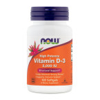 NOW Vitamin D-3 2.000 I.E., 120 mehkih kapsul
