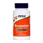 NOW Bromelain 500 mg, 60 kapsul